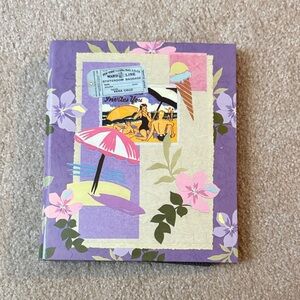 Purple Floral Beach-Themed photo album